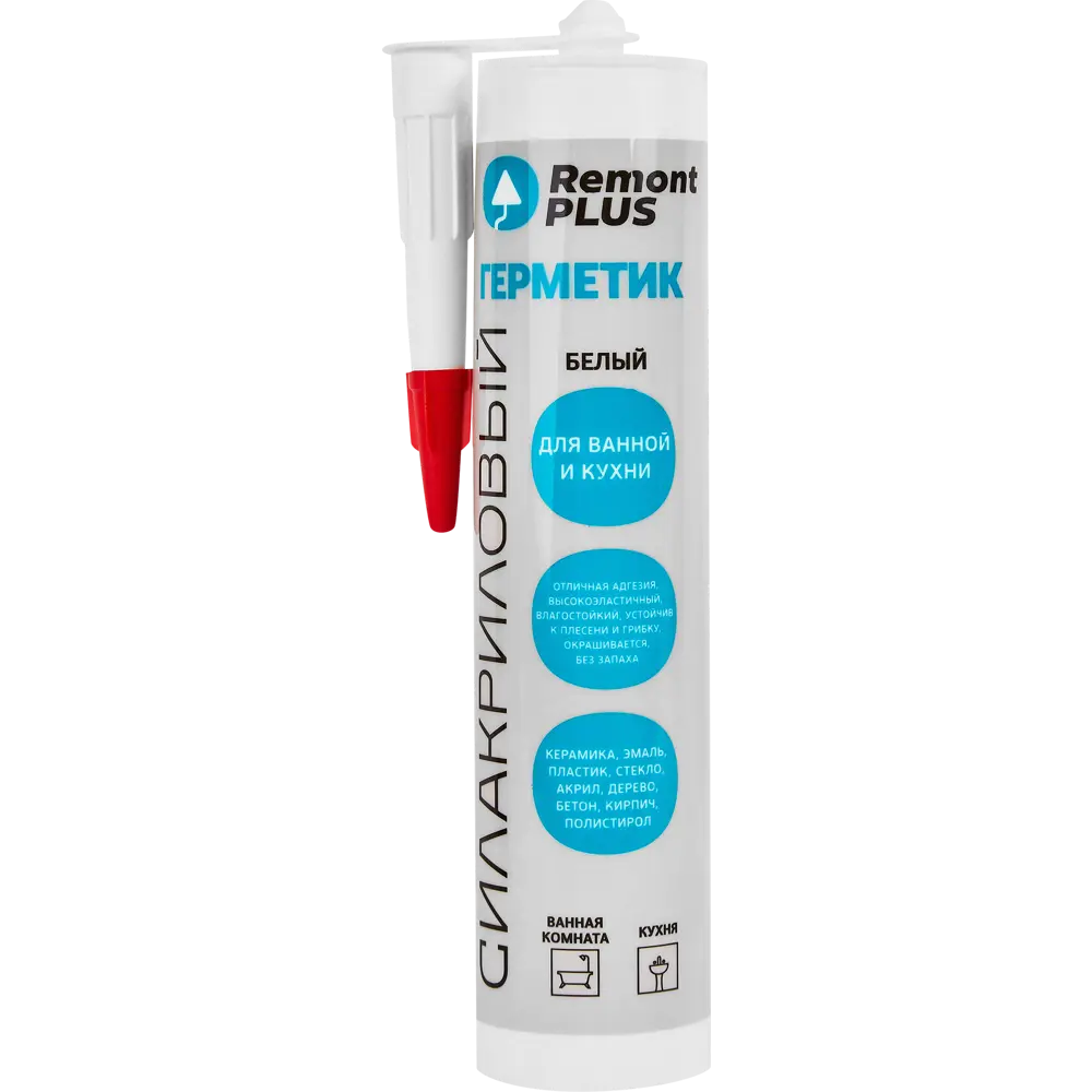 Герметик акриловый Remont PLUS белый 290 мл STLM-2151372