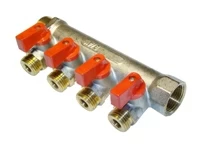 Коллектор с шаровыми кранами нар. рез. FM 3/4х3/4х1/2х2 AQL 2424