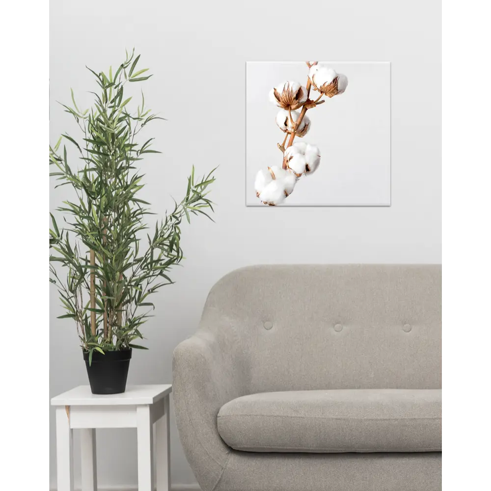 Картина на холсте «Хлопок» 30x30 см 82402338 STLM-2134607 Santreyd  - Вид №3