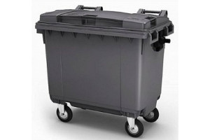 18640579 Мусорный контейнер 660 л на колёсах с крышкой, серый int - IP 01660GY INTELLPACK