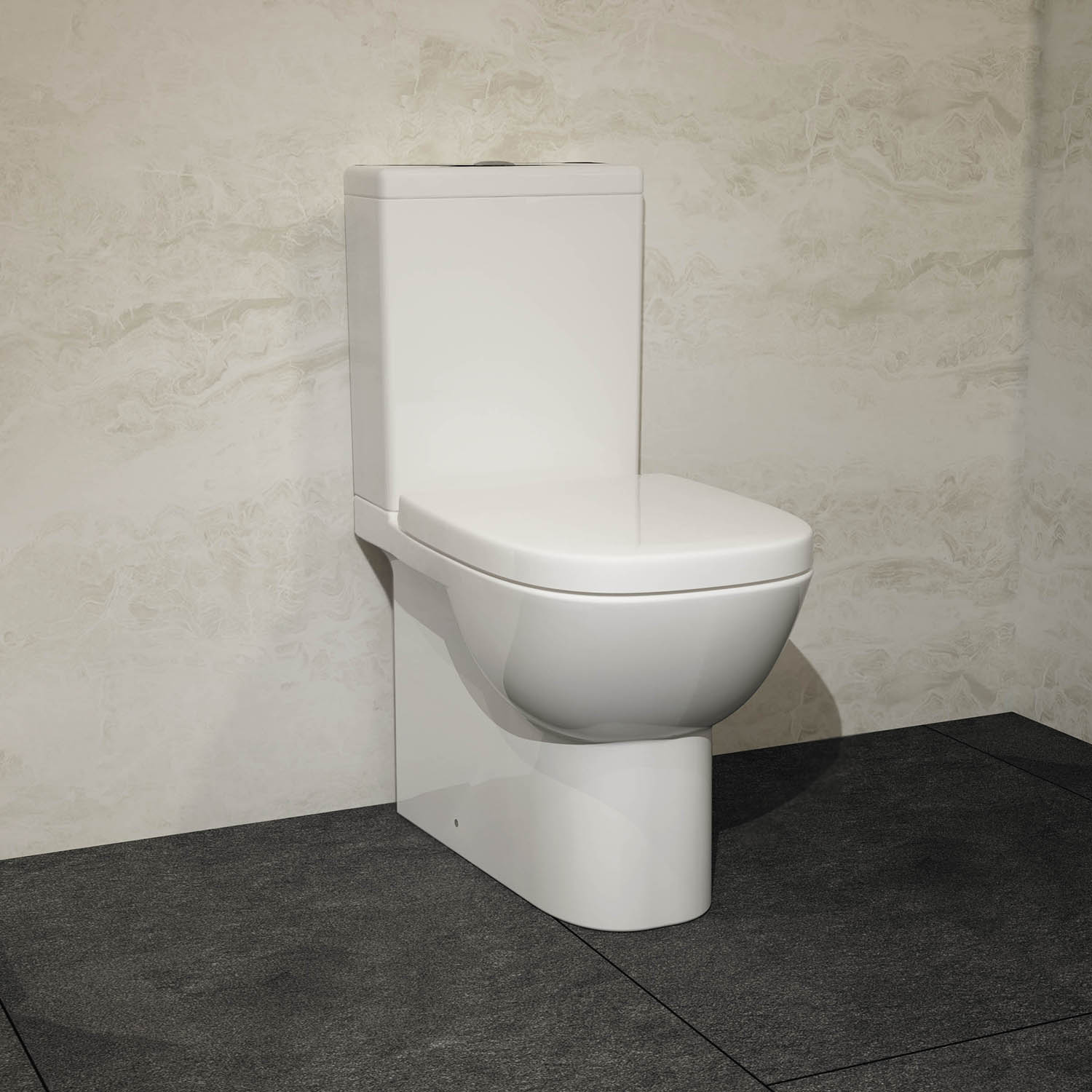 QDRSLCC01040522B Унитаз-компакт с Биде SANITA LUXE Quadro