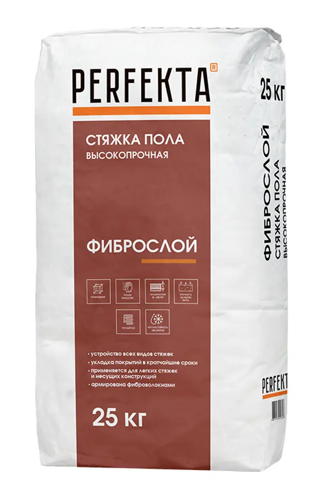 13672877 Стяжка пола высокопрочная Perfekta Фиброслой 25 кг STLM-0003666