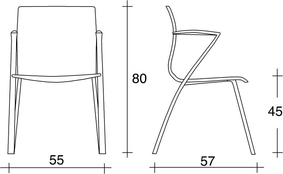 TALIN Стул с обивкой и подлокотниками Webwood sun-id-1478432 - Вид №1