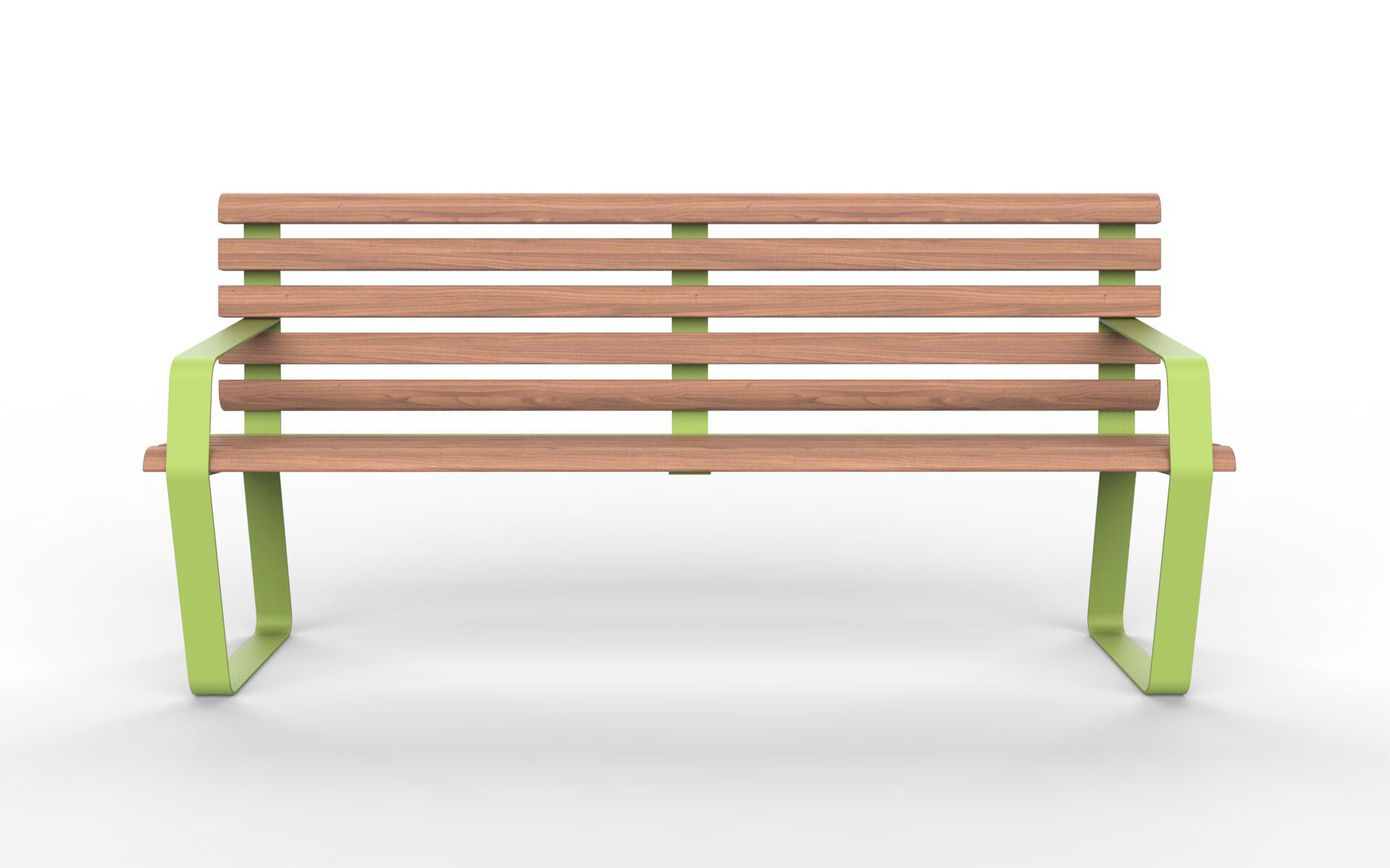 Деревянная скамья со спинкой и подлокотниками CITYSì LIME ARCH-00088184 - Вид №2