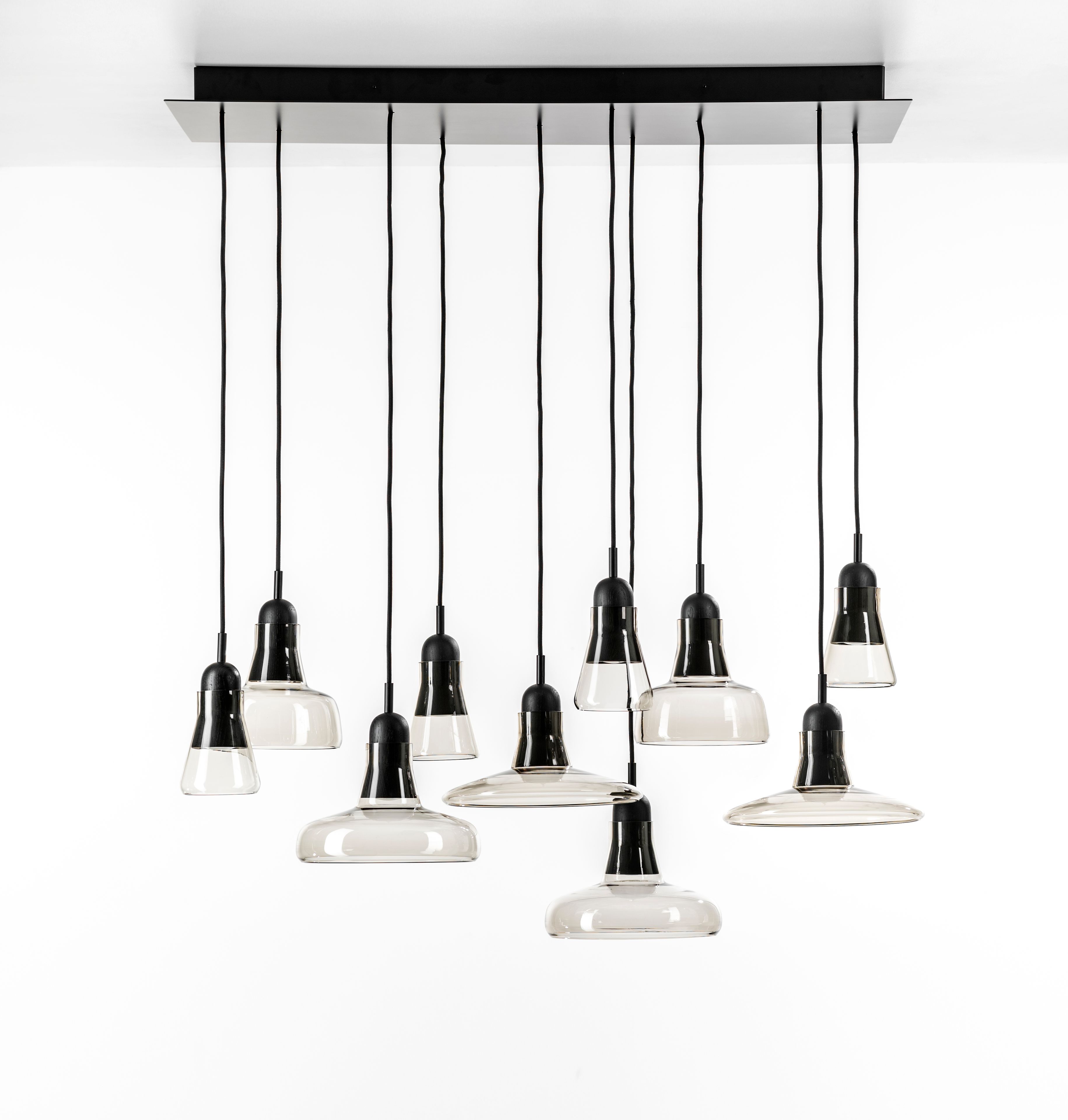 Подвесной светильник из дутого стекла с регулируемой яркостью BROKIS Тени ARCH-00150384 - Вид №55