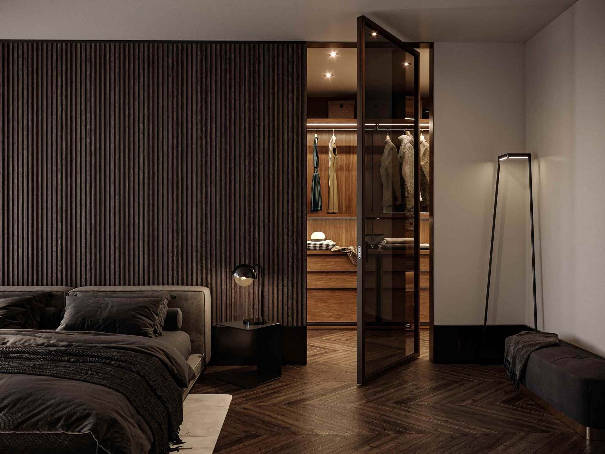 Распашная дверь из дерева и стекла Carminati Skyline System ARCH-00052121 - Вид №6