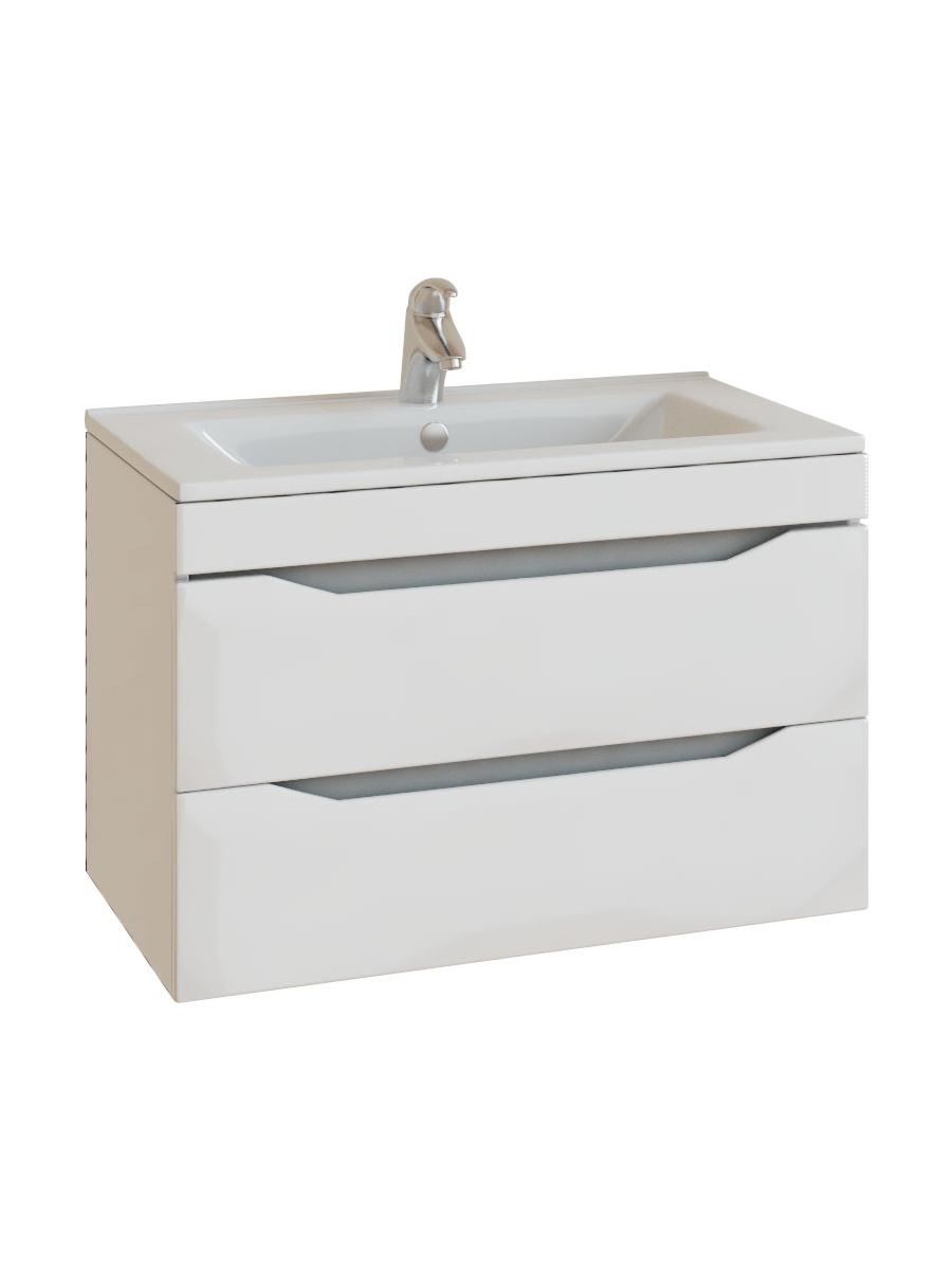 Тумба Minor 2-750 подвесная (под ум VGA)750⨉460⨉490 мм белый Santreyd sun-id-665395 - Вид №2