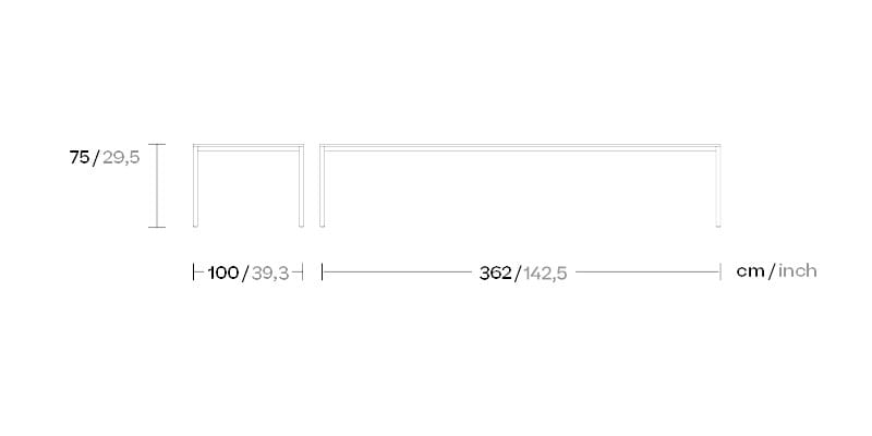 Алюминиевый садовый стол Kettal пейзаж ARCH-00042027 - Вид №2