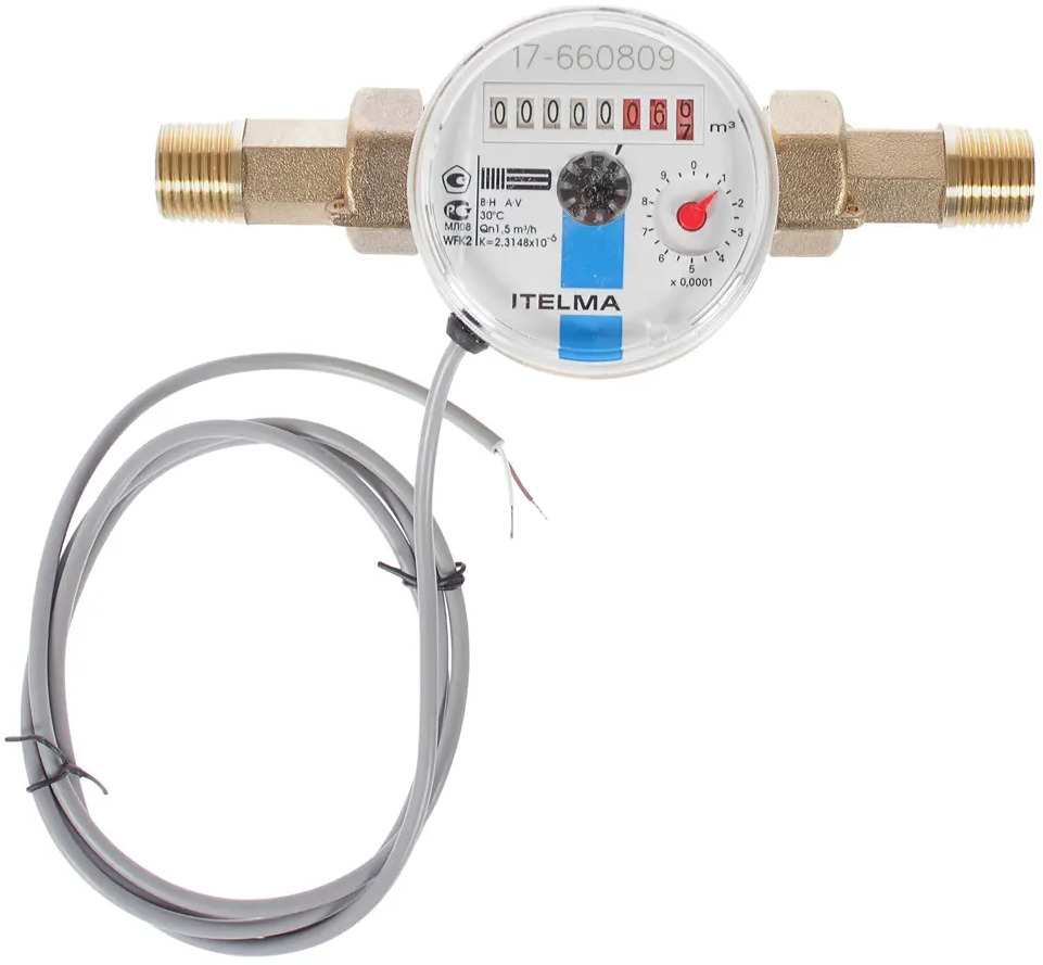 81955261 Счётчик для холодной воды Itelma 1/2x80 мм STLM-0015263