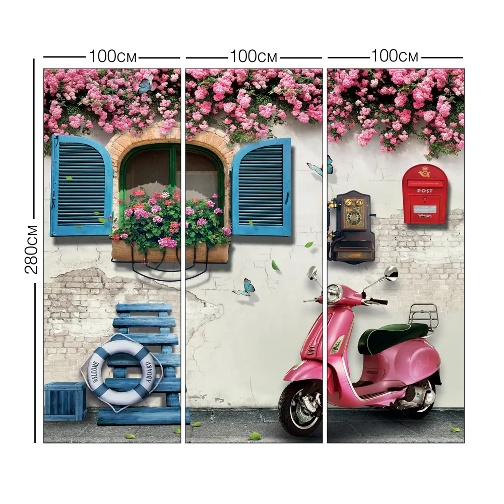 Фотообои 3D Flizart «У дома» флизелиновые 300x280 см L12-731 FBRUSH STLM-2120078 - Вид №4