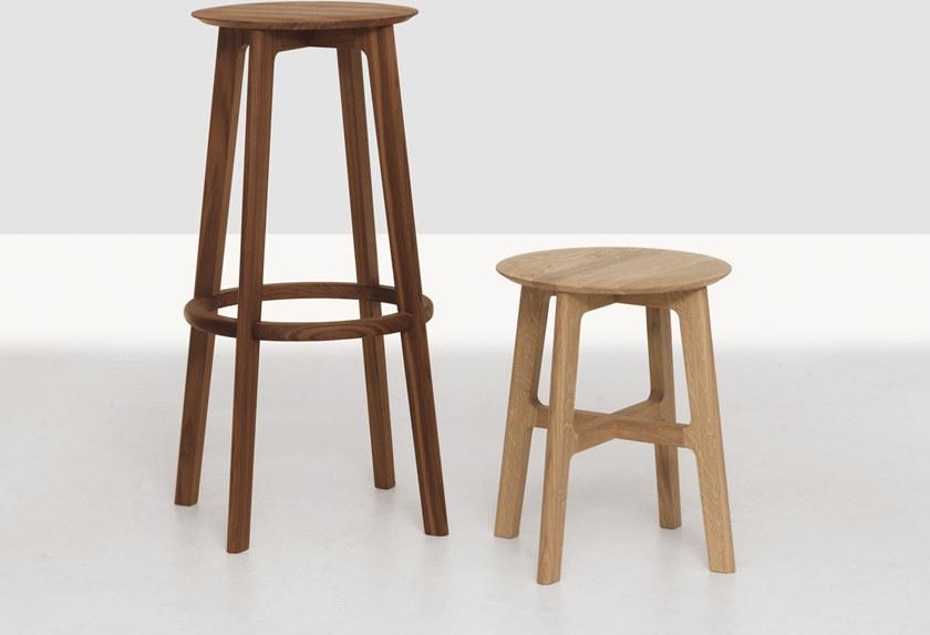 ZEITRAUM Барный стул из массива дерева с подставкой для ног 1.3 sun-id-1427242 - Вид №3