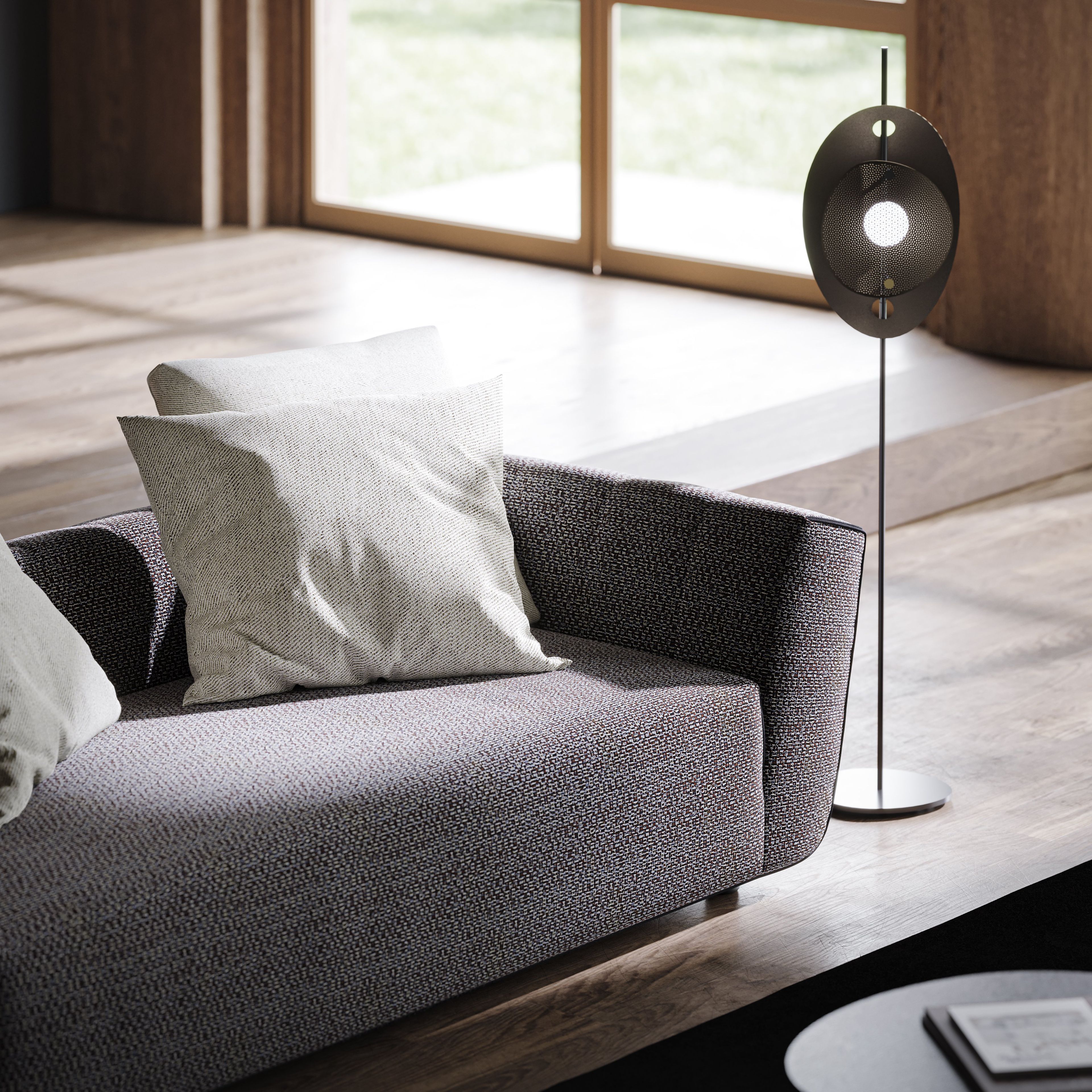 Стальная светодиодная напольная лампа Liu Jo Living Collection Corolle ARCH-00112787 - Вид №2