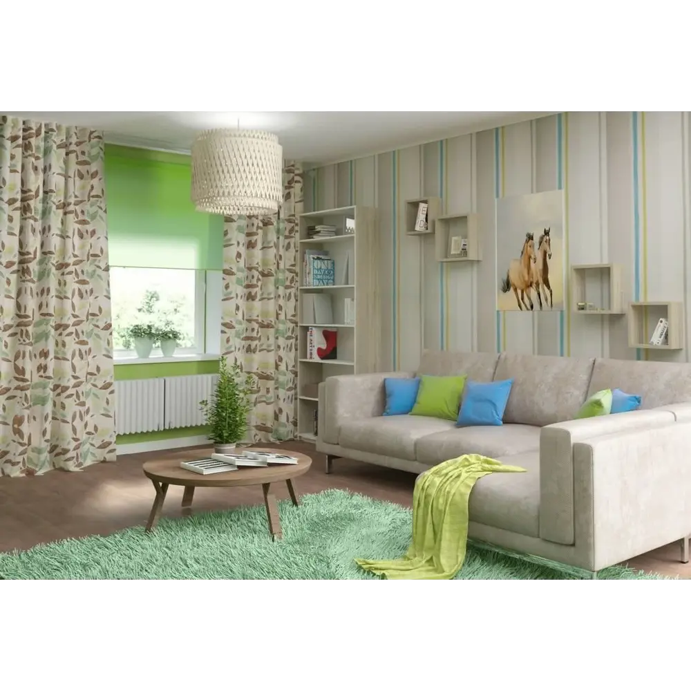 Штора рулонная Inspire «Шантунг», 110х250 см, цвет зелёный 82038514 STLM-2190967  - Вид №7
