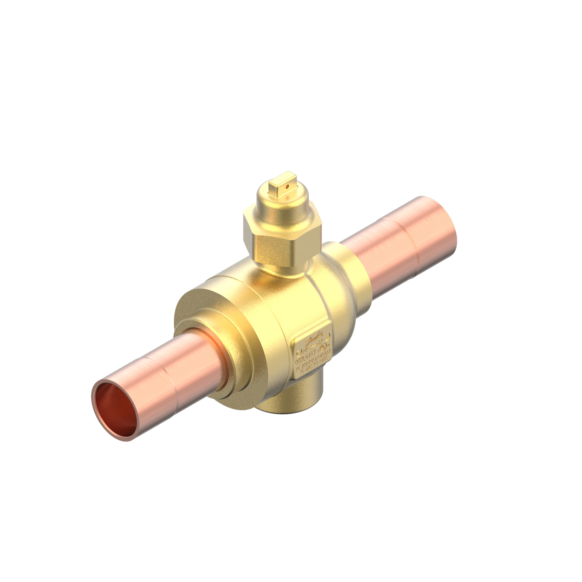 Danfoss GBCT — Запорные шаровые краны для CO2 140 бар GBCT 6s Кран шаровый 009L6581  - Вид №8