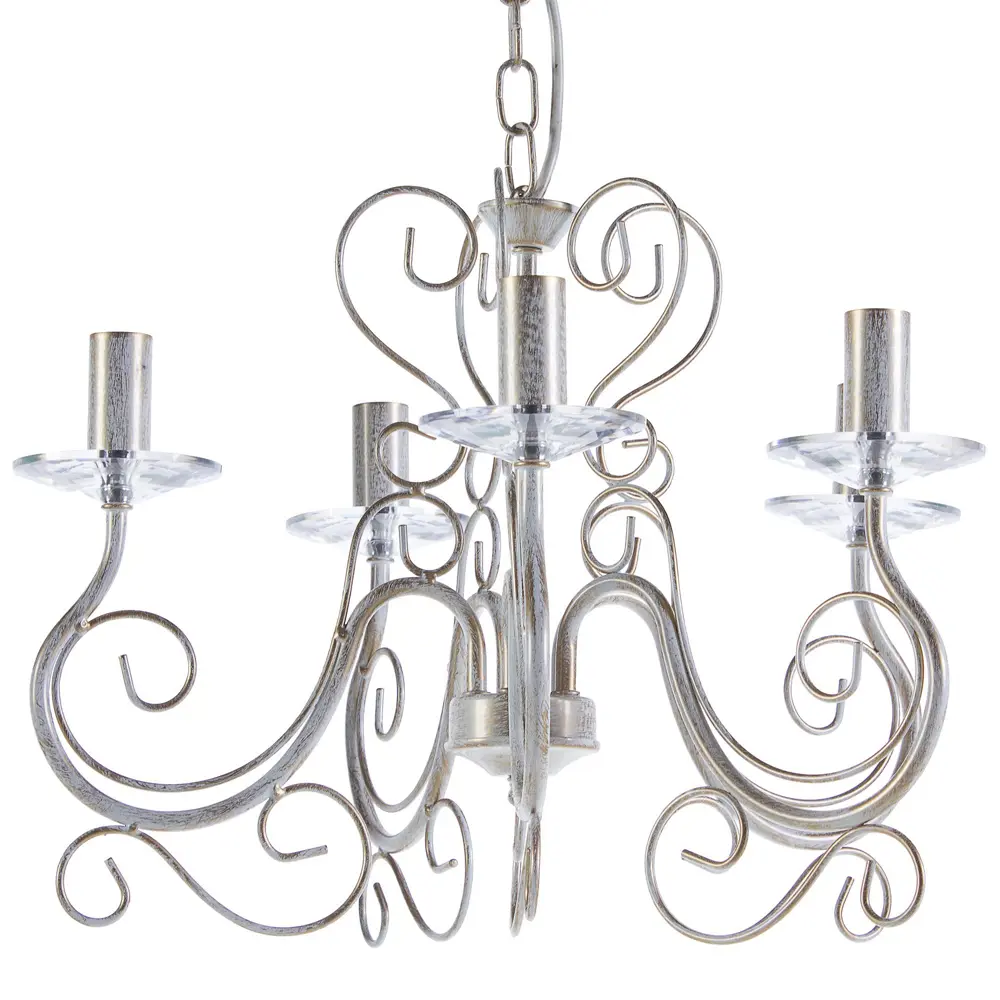 Люстра Nevesta 5xE14x60 Вт, металл, цвет белый Vitaluce STLM-2064158 - Вид №1