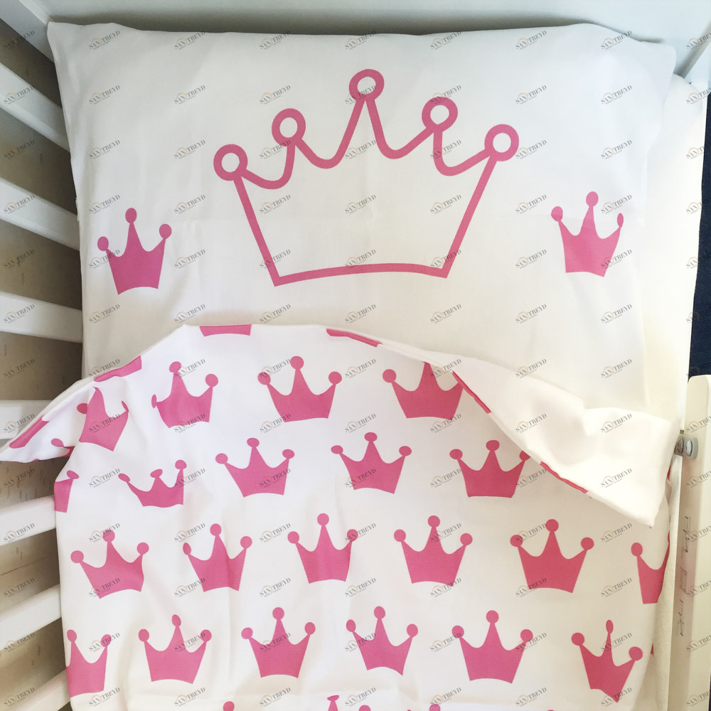 Комплект детского постельного белья "Корона" VAMVIGVAM  282081 Белый;розовый Santreyd 