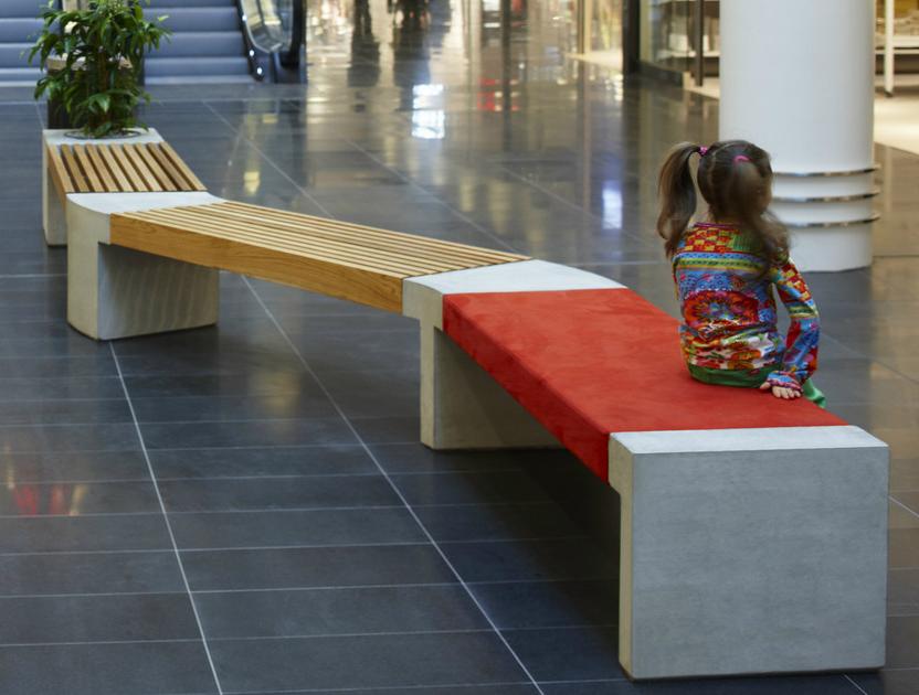 Nola Industrier Бетонная скамья без спинки sun-id-1434906 - Вид №3