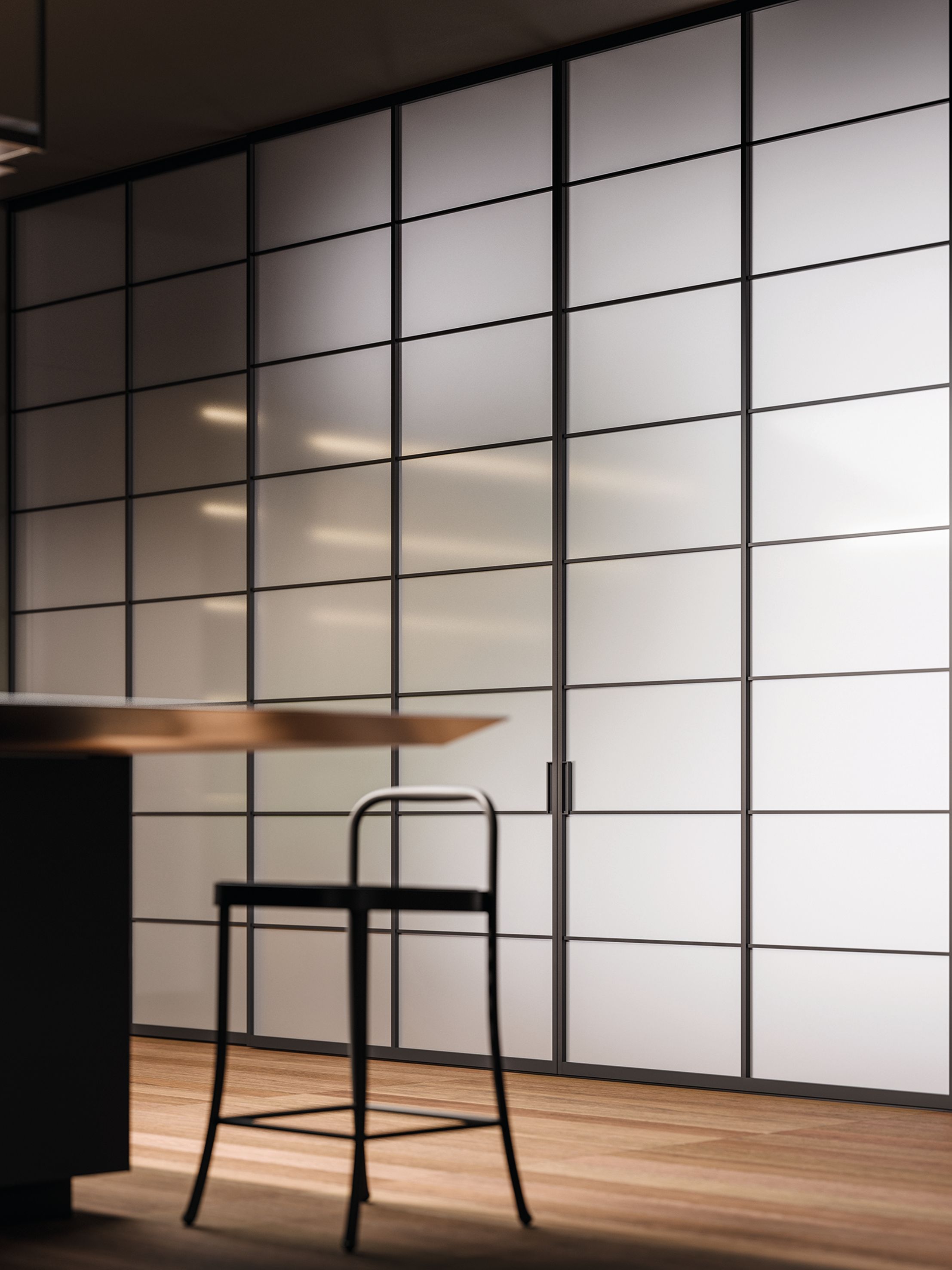 Передвижная стена / дверь из алюминия и стекла ADL Japo ARCH-00123625 - Вид №3