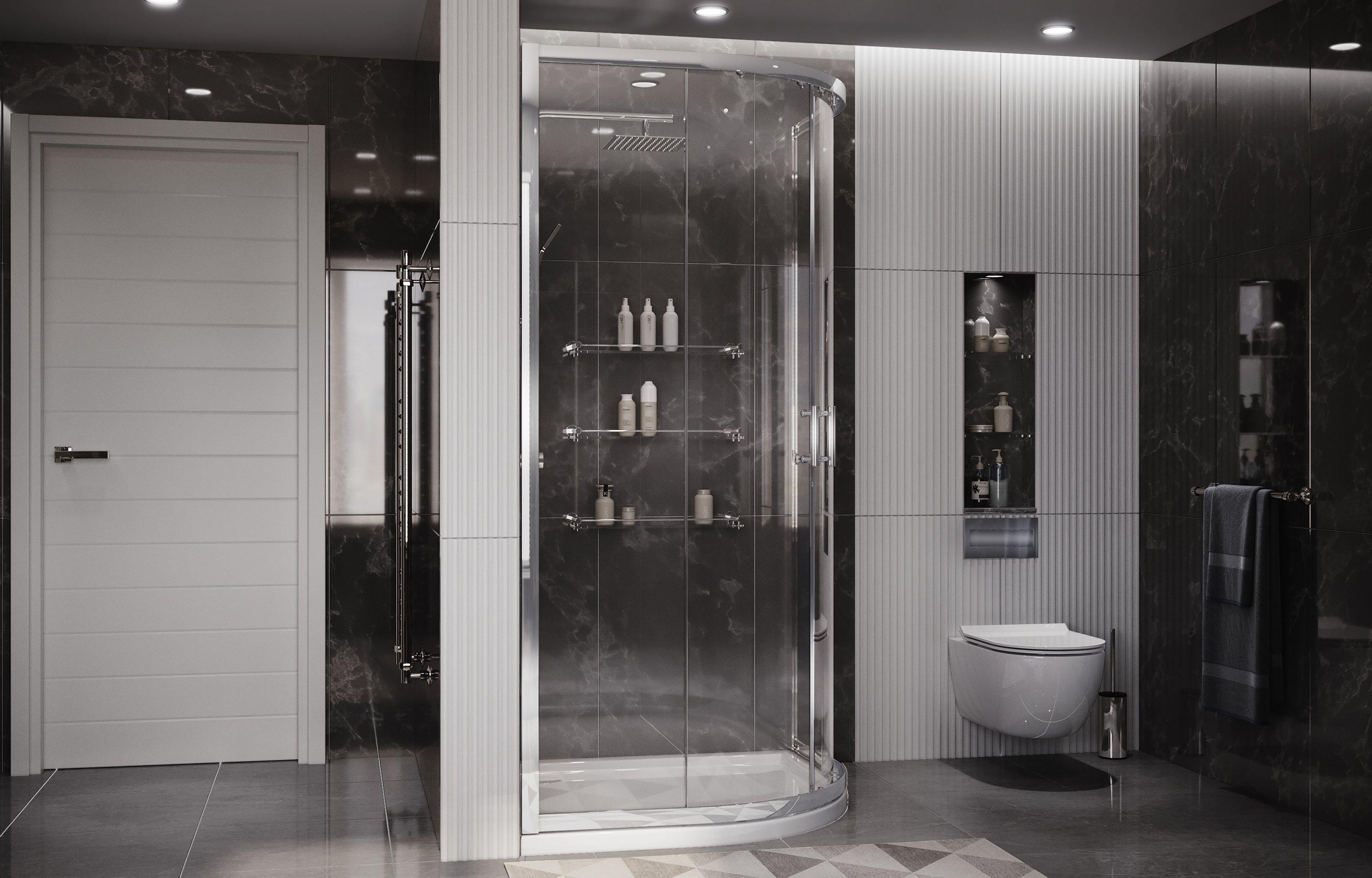 Душевое ограждение Ambassador Kingston 14011104 (900x900x2000), 1 место  - Вид №3