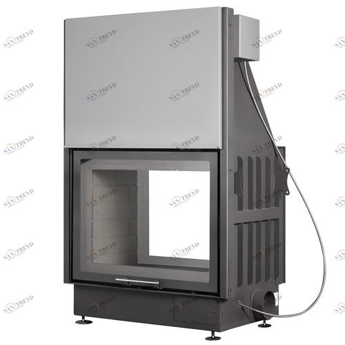 Каминная топка Экокамин Вега 800TB туннельная черный шамот 6481