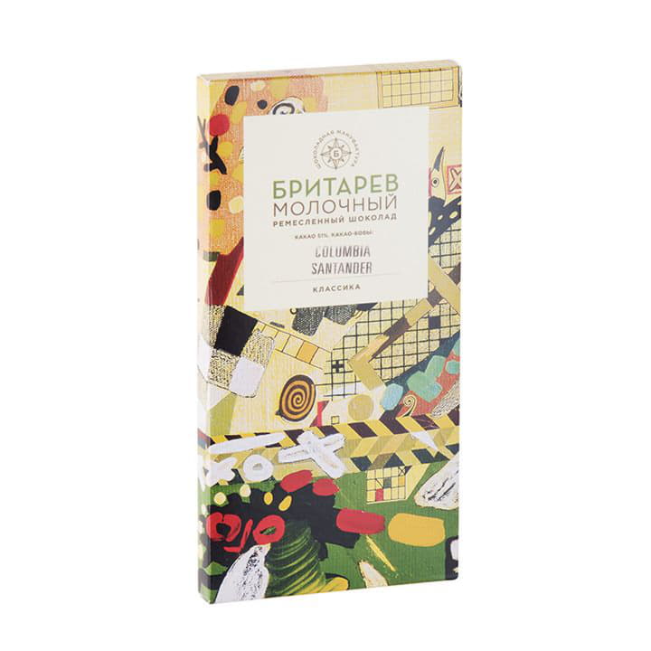 Ремесленный молочный шоколад БРИТАРЕВ классический Santreyd 9192