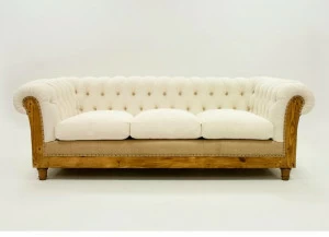 CREARTE COLLECTIONS 3-х местный диван из стеганого джута Chesterfield essence 1