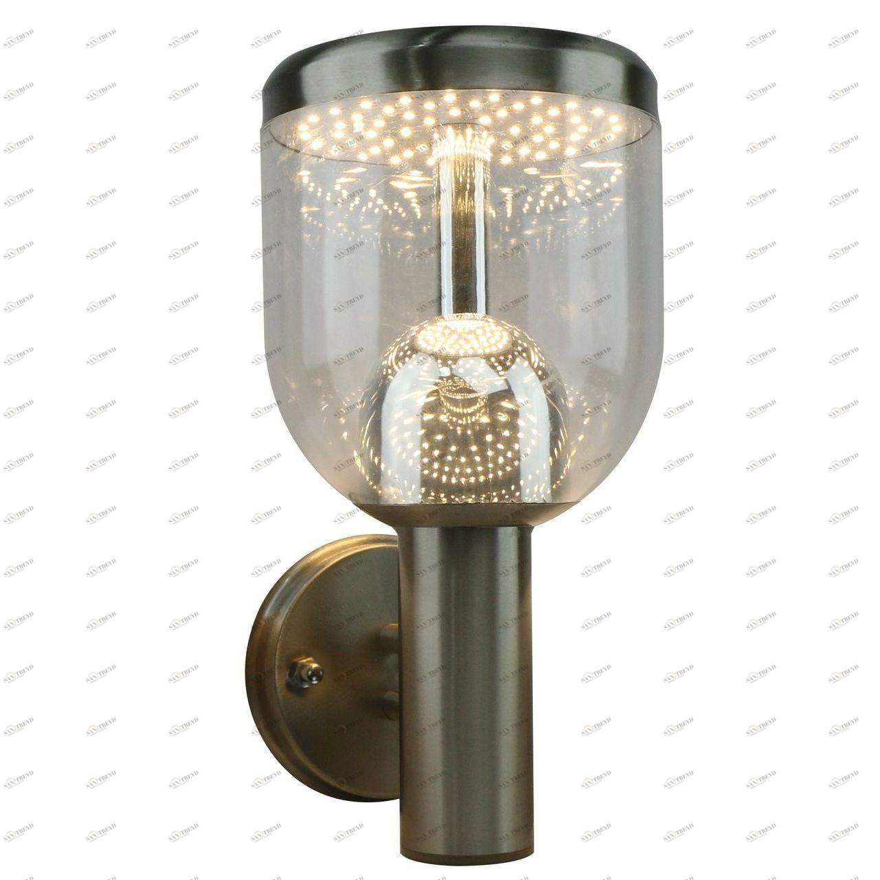 Уличный настенный светодиодный светильник Arte Lamp Inchino A8163AL-1SS ARTE LAMP ФАКЕЛ 111237 Серебро 