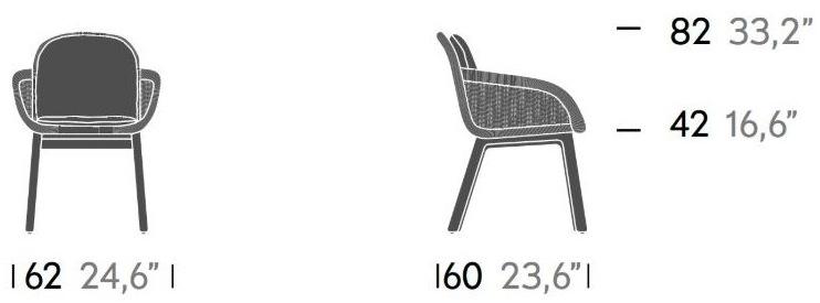 Kettal Садовый стул Vimini 15100 - Вид №6