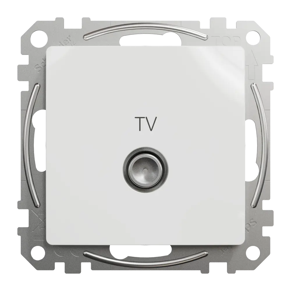 Розетка телевизионная оконечная встраиваемая Systeme Electric Sedna Design, цвет белый STLM-2133140