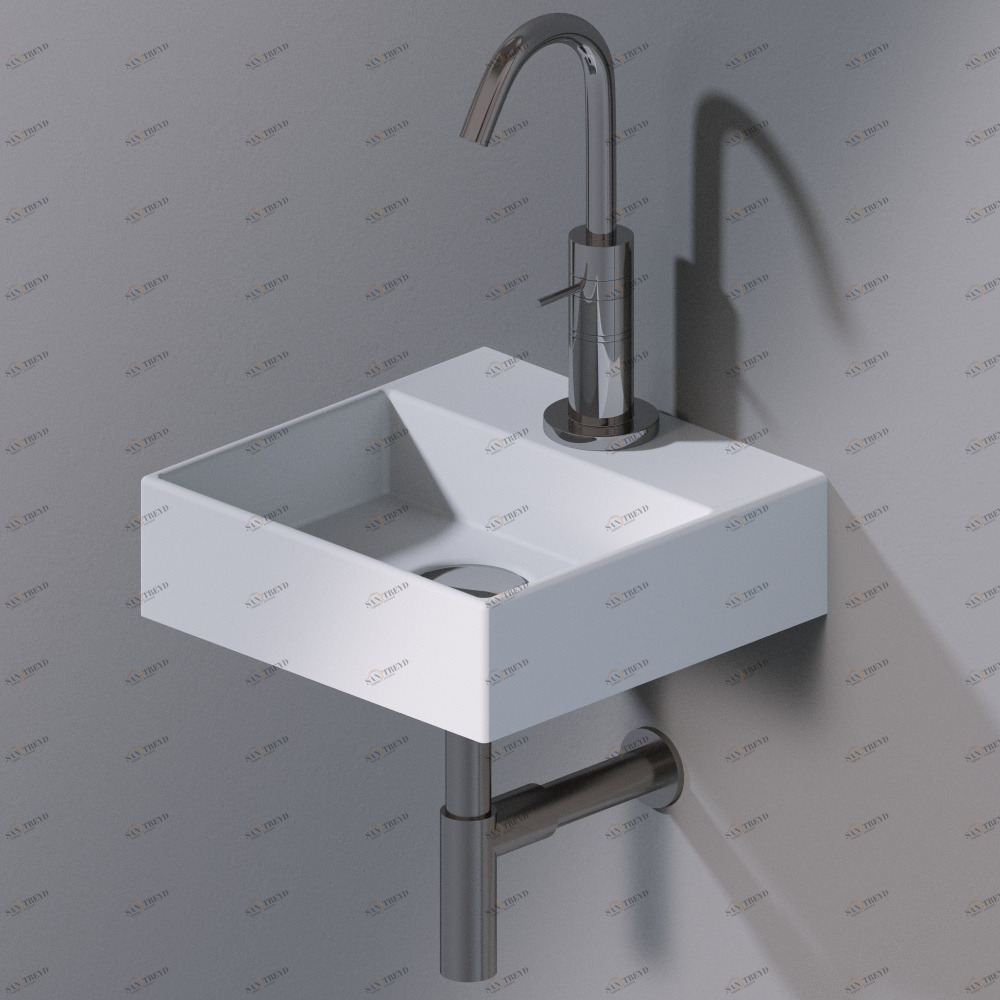 L318T0R1V1.101 Подвесная раковина настенная прямоугольная A. e T. Italia ACQUAFREDDA белая AeT ITALIA