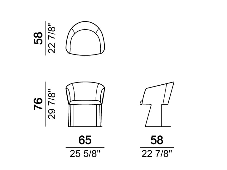 Кожаный мягкий стул с подлокотниками Arketipo NUMA ARCH-00140295 - Вид №5