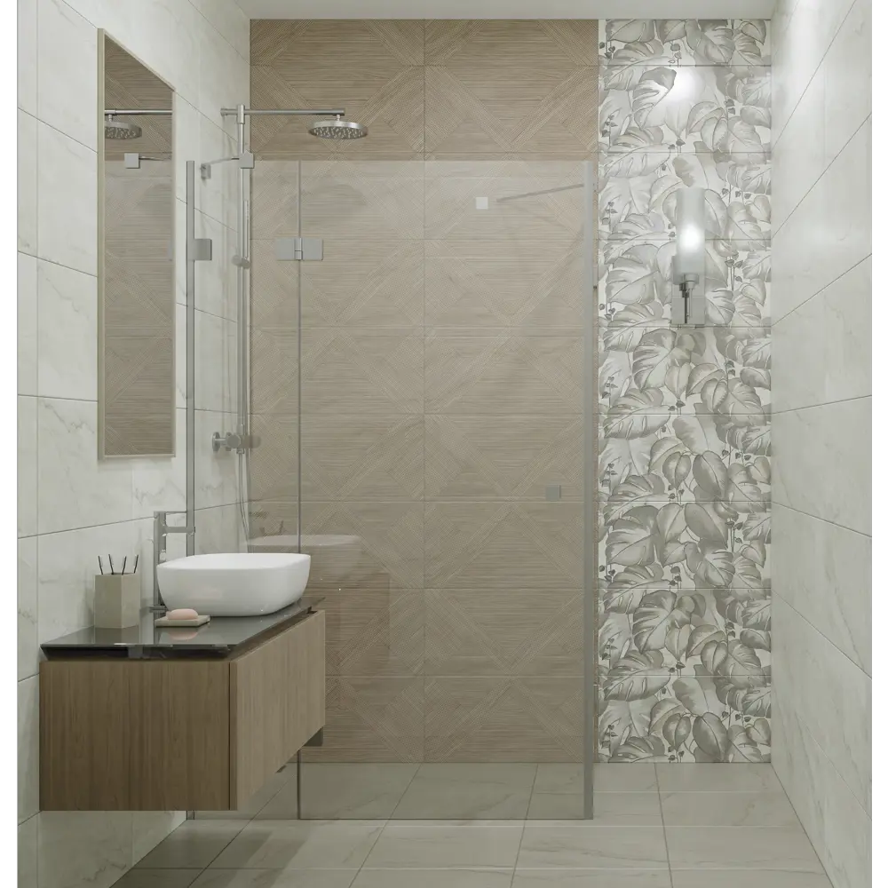 Плитка напольная Azori Carlina Shadow 42x42 см 1.23 м² матовая цвет серый STLM-2027477 - Вид №3