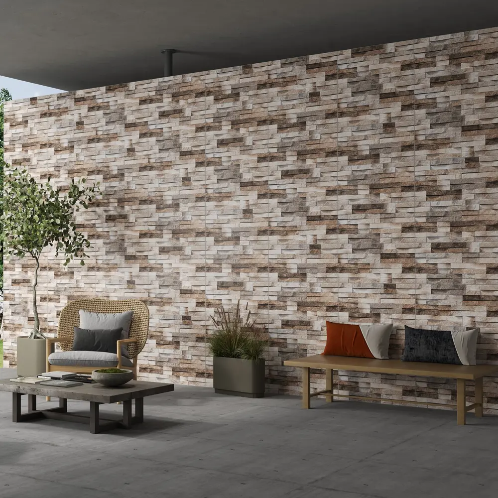 Керамогранит Concor Slate Brick Beige для стен и пола 30x60 см 89386044 STLM-1325295