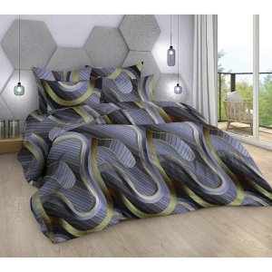 91676553 Комплект постельного белья Home mercury Графика 32573 евро бязь серый STLM-1021758