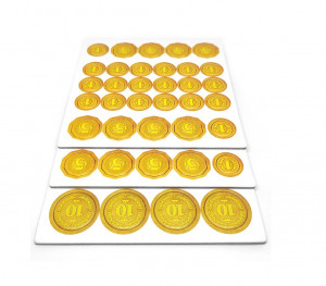 07PB348 Набор игровых монет номиналом 1,5,10 100 г Пандора Бокс Студио