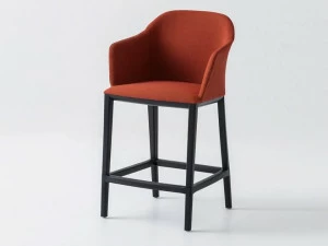 GABER Табурет высокий тканевый с подлокотниками Manaa