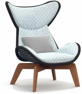 Atmosphera Садовое кресло с крыльями из веревки и ткани Harp Hp.lc