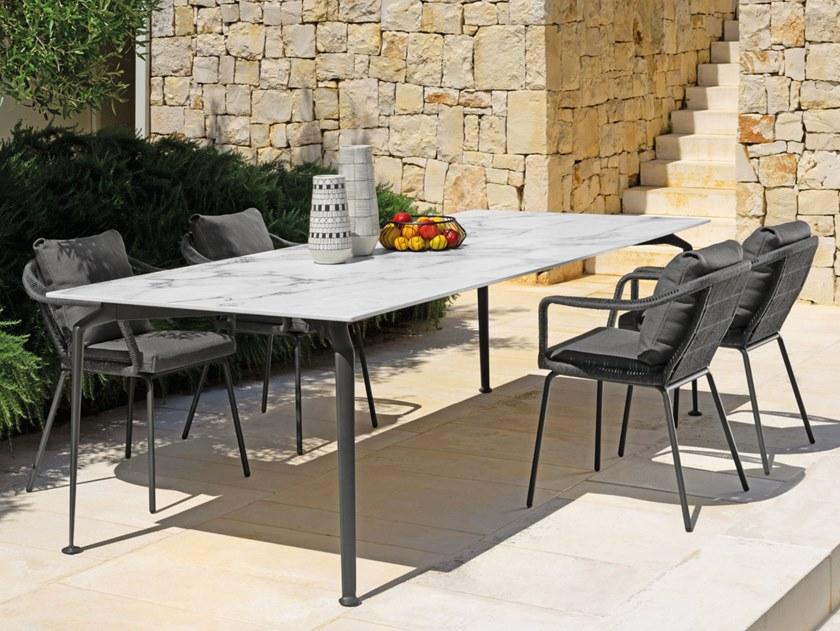 Talenti Садовый стол из керамогранита Cruise alu Crualutp25050 - Вид №2