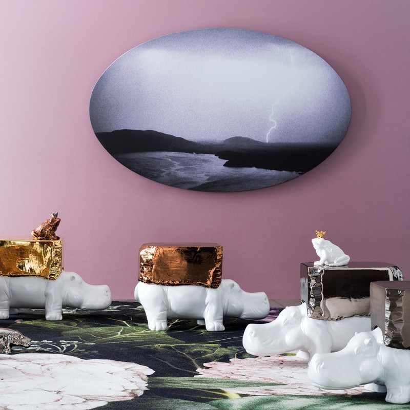 Q452X300 Бегемот повозка Adriani e Rossi Золотой черный  - Вид №6