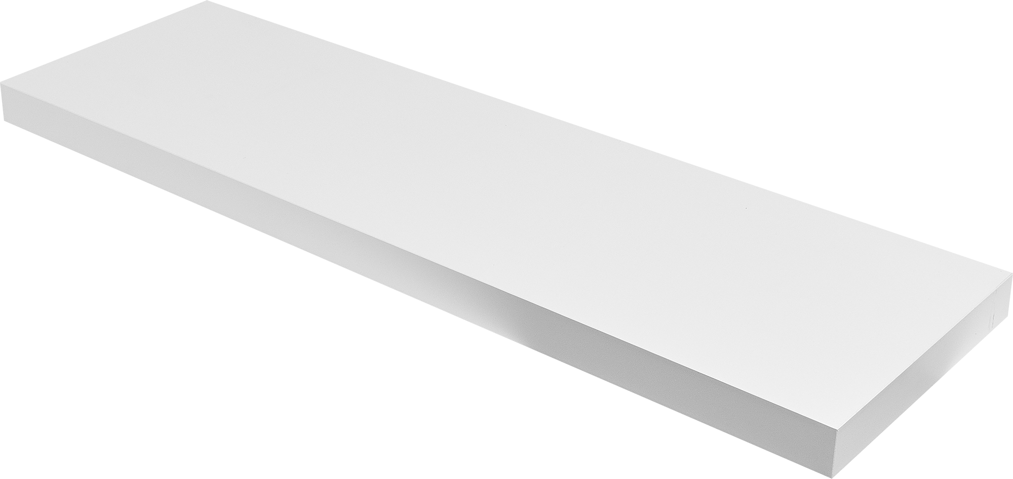 82877502 Полка мебельная White 80x23.5x3.8 см МДФ цвет белый STLM-0037349 SPACEO
