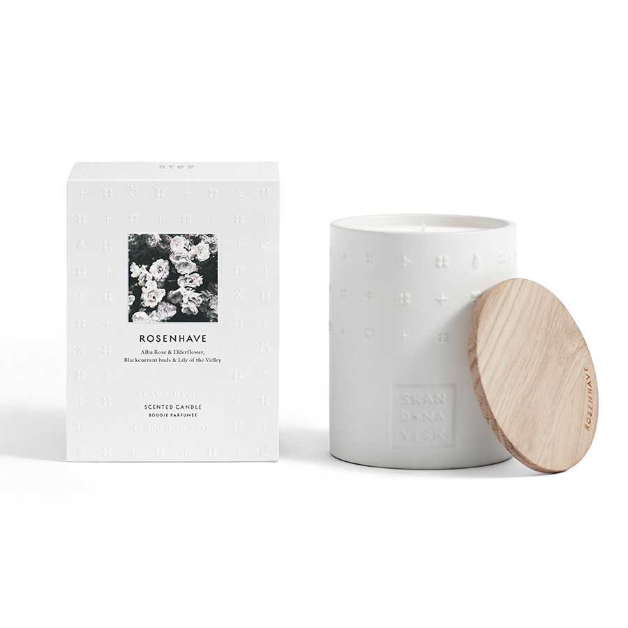 Свеча ароматическая ROSENHAVE с крышкой, керамика, 300 г S K A N D I N A V I S K SK1423 - Вид №1