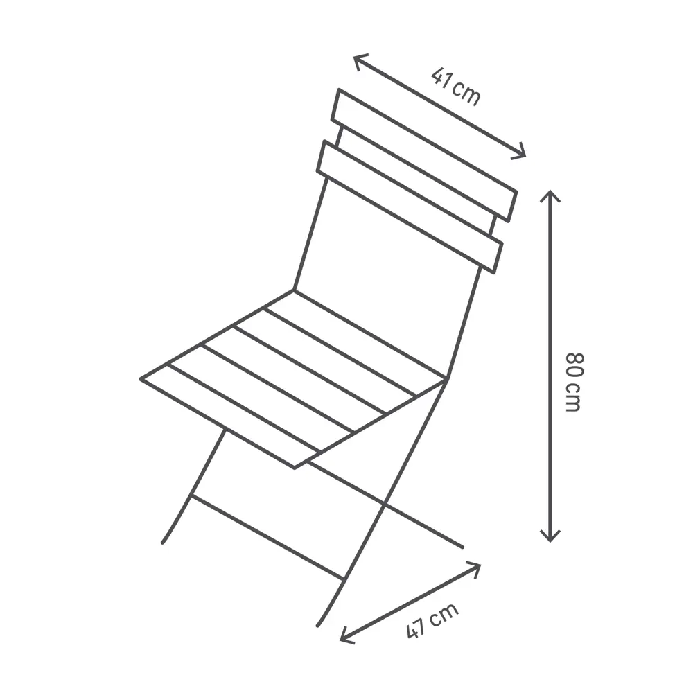Стул Naterial Flora Origami складной 47х41х80 см сталь синий STLM-2202651 - Вид №10