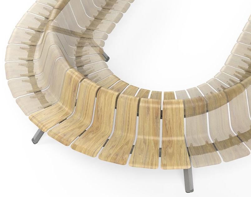 Green Furniture Concept Модульная скамья из фанеры Ascent sun-id-1423042 - Вид №1