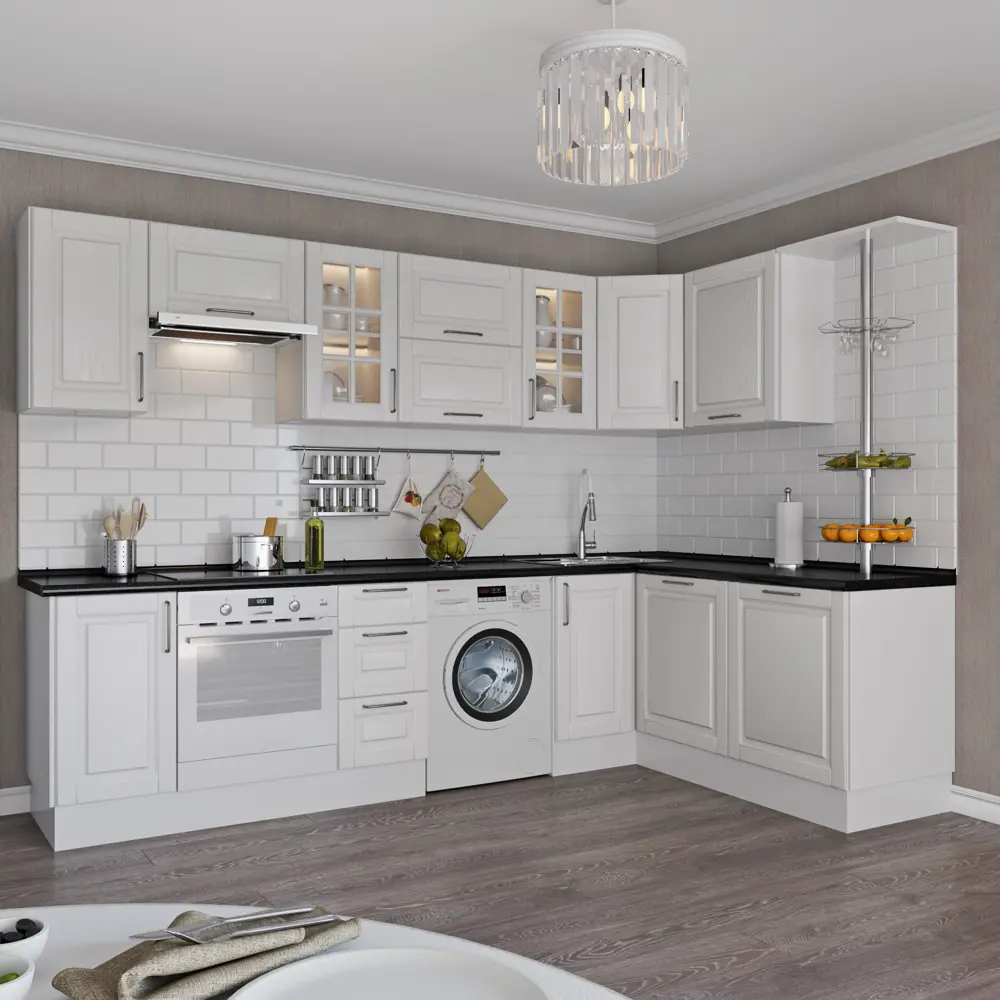 Угол для кухонного шкафа "Леда белая" 70X4 см DELINIA STLM-2186890 - Вид №3