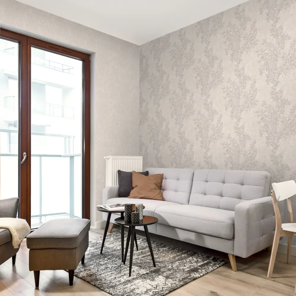 Обои флизелиновые Ateliero Martina бежевые 1.06 м 889408 STLM-2032604 - Вид №3