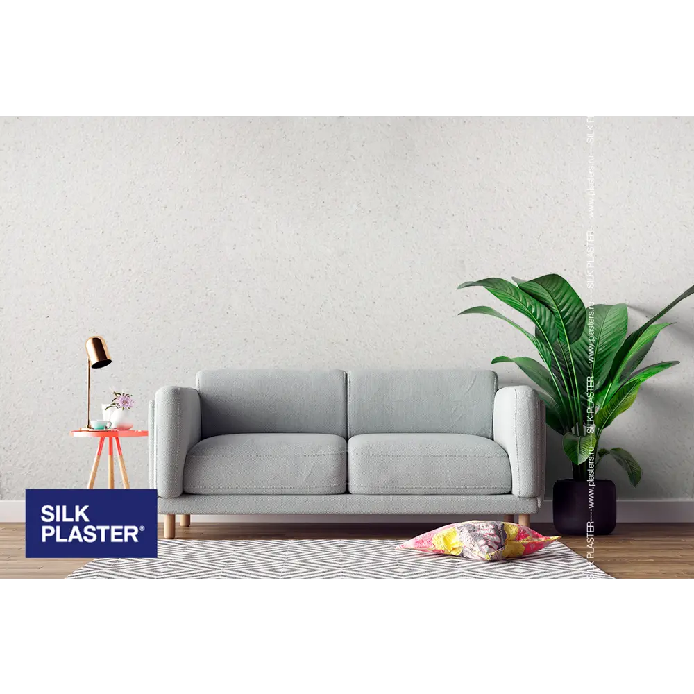 Жидкие обои Silk Plaster Absolute А101 0.868 кг цвет бело-розовый STLM-2109424 - Вид №3