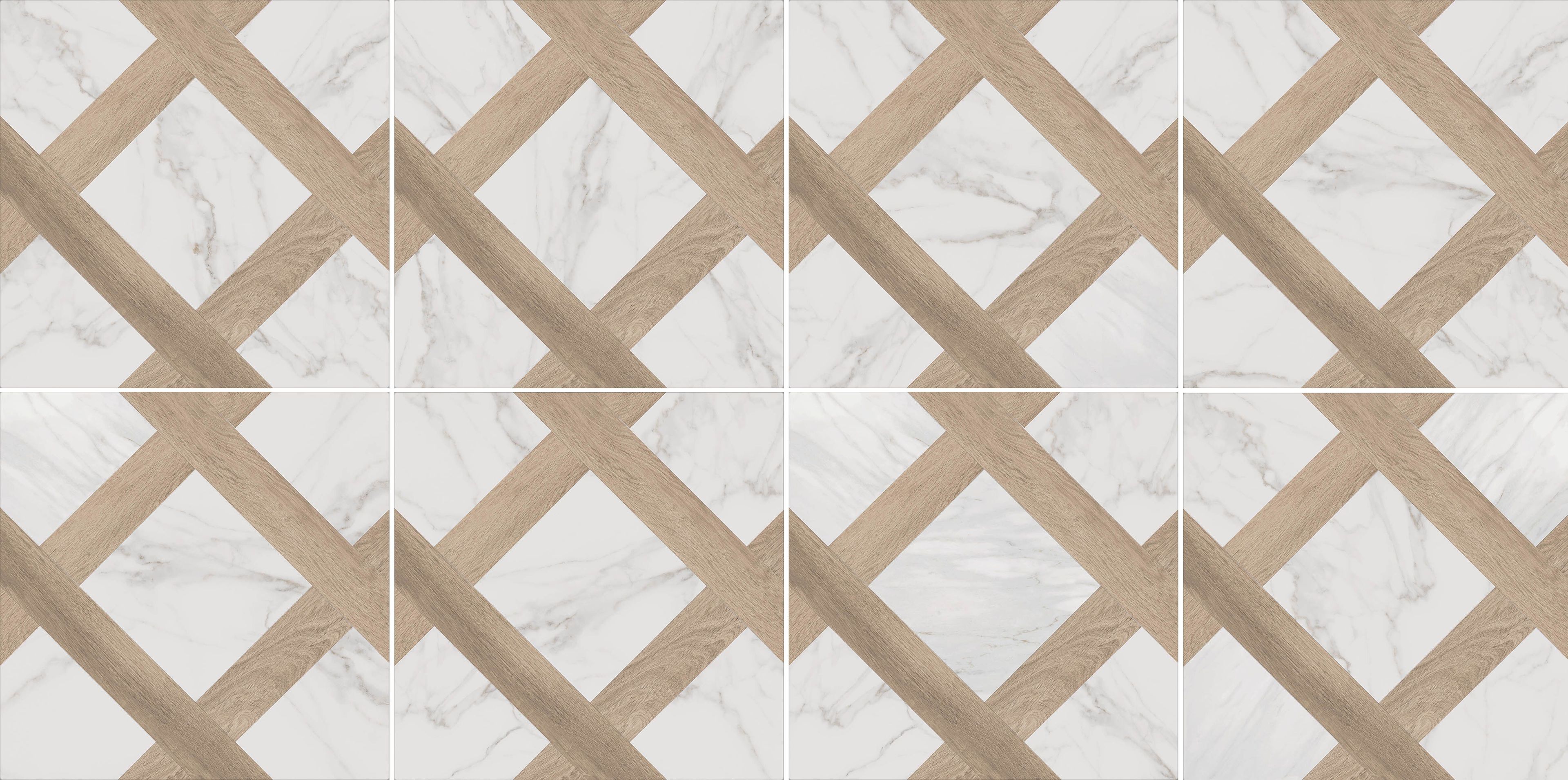 Пол / облицовка керамогранита с эффектом мрамора и дерева KERADOM MARBLE & WOOD ARCH-00139454 - Вид №13