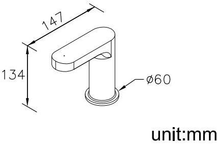 JUSTIME Смеситель для умывальника с аэратором Charming 6922-n1-81cp - Вид №1