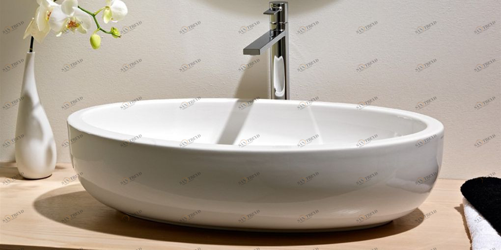 8111 Накладная раковина на столешницу  овальная Scarabeo Ceramiche 