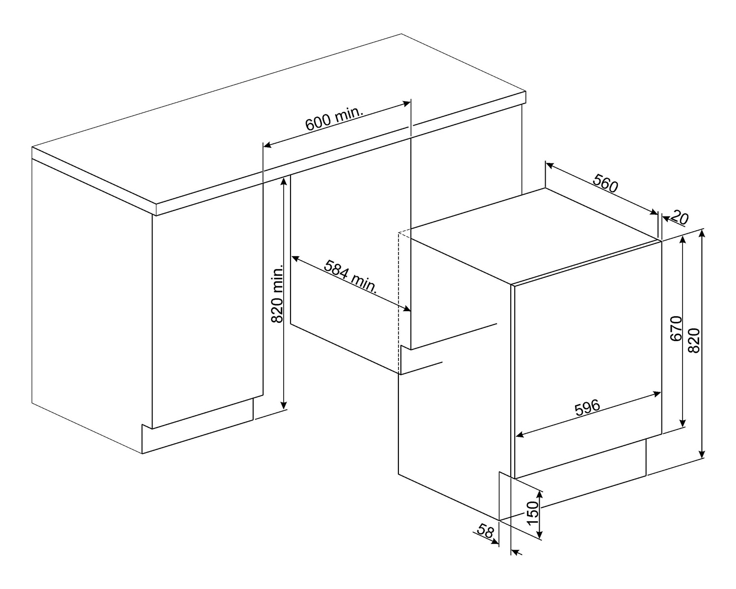 9031757 Встраиваемая стиральная машина Smeg LBI107 STDN-0078142 - Вид №1